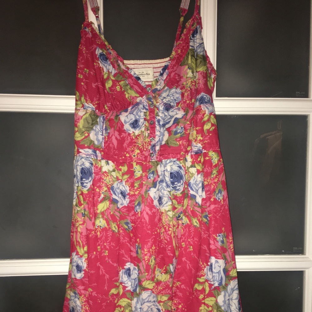 Abercrombie Red Floral Mini Dress